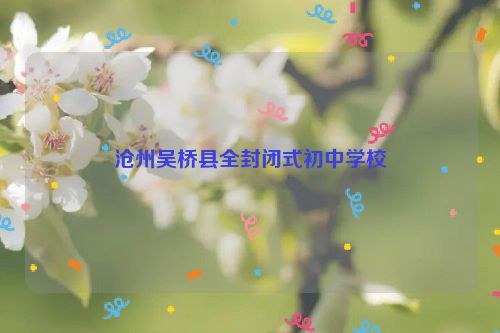 沧州吴桥县全封闭式初中学校